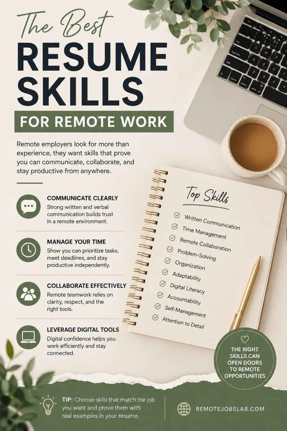 Resume skills for remote work career guide